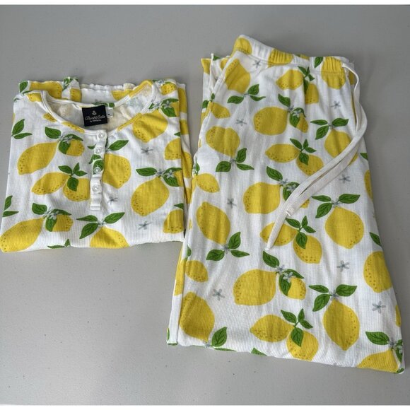 Bumblebella by Jill Martin Pajama Set Size M Lemon Print Loungewear - Picture 1 of 13